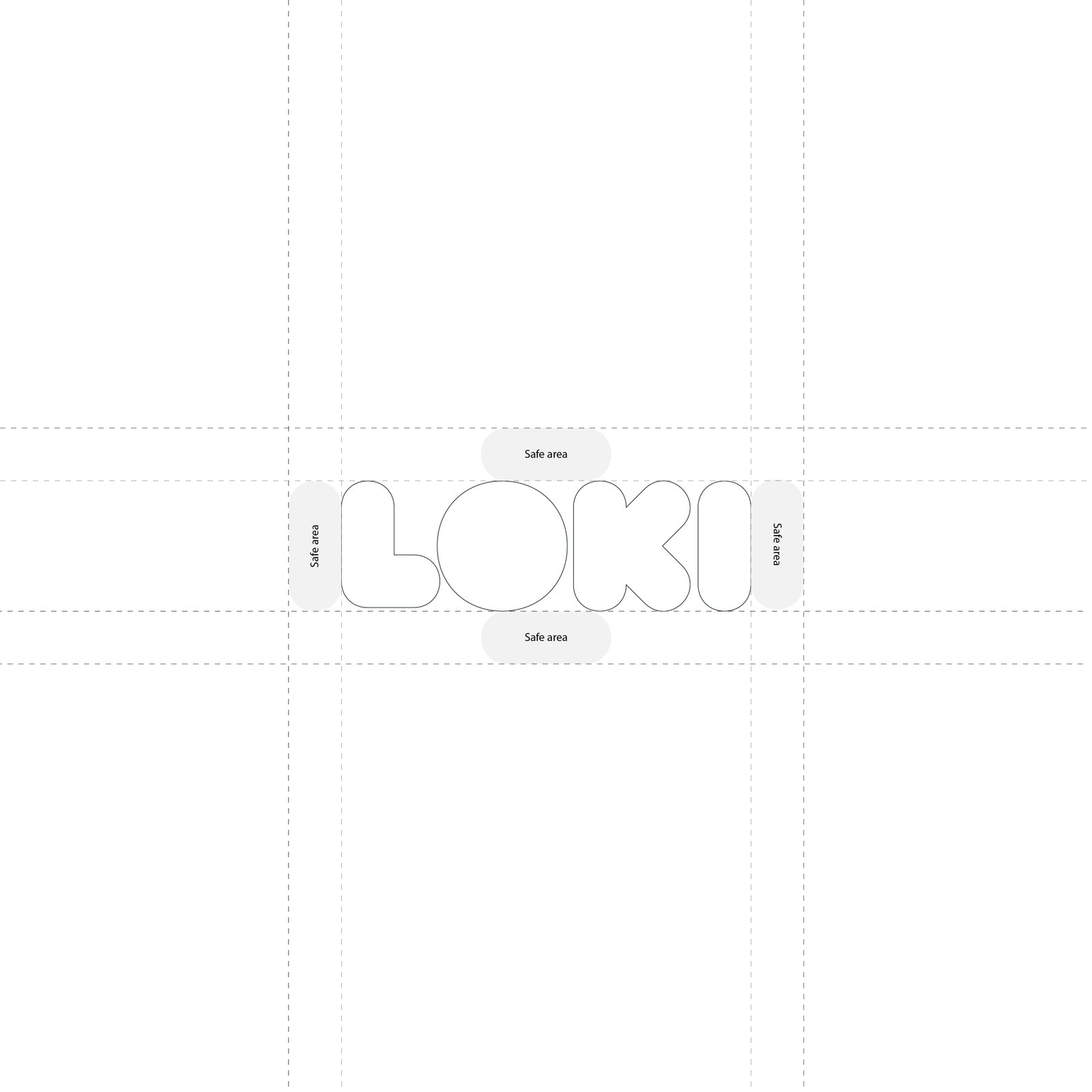 Logo LOKI costruzione design - processo creativo brand identity