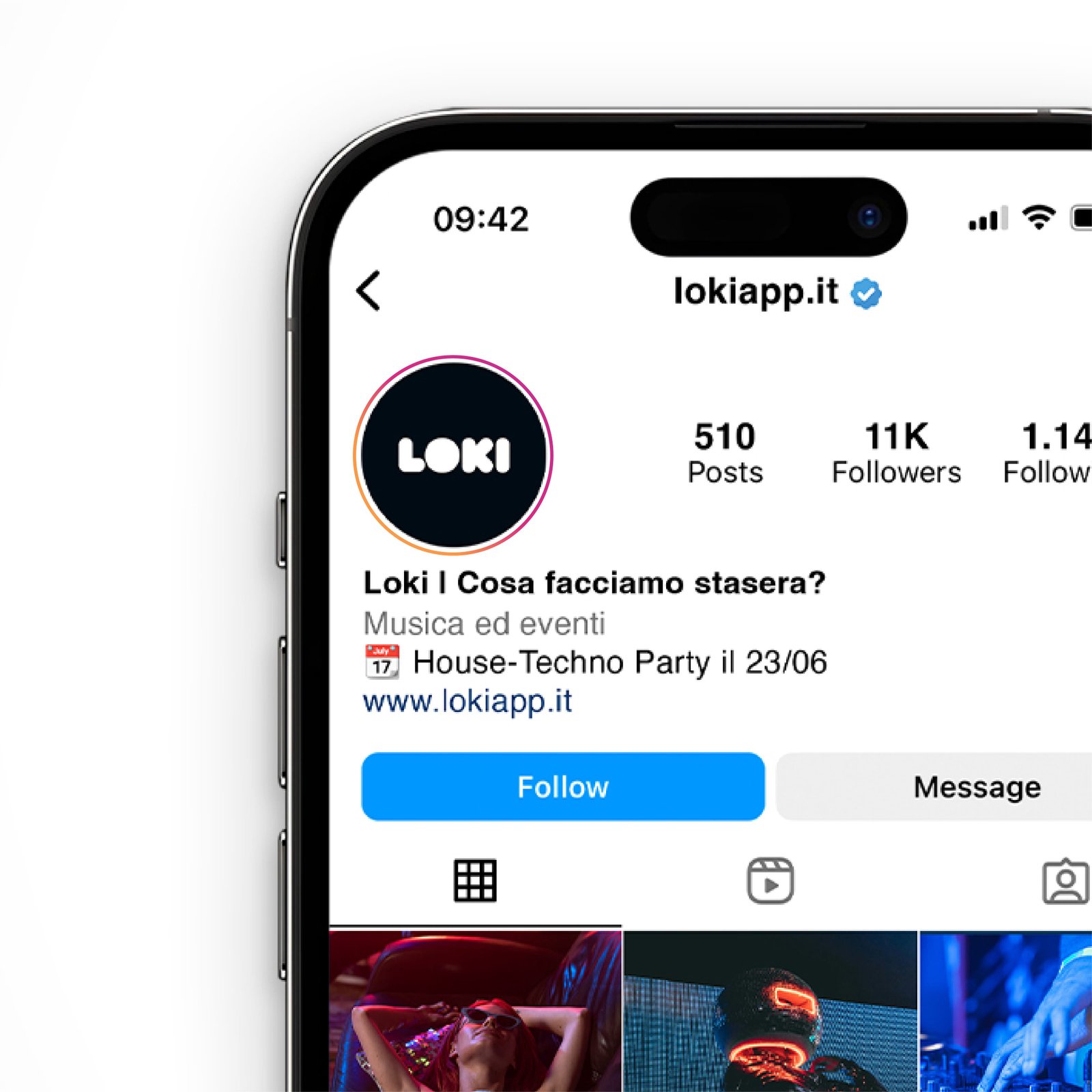 Mockup Instagram LOKI - social media brand identity